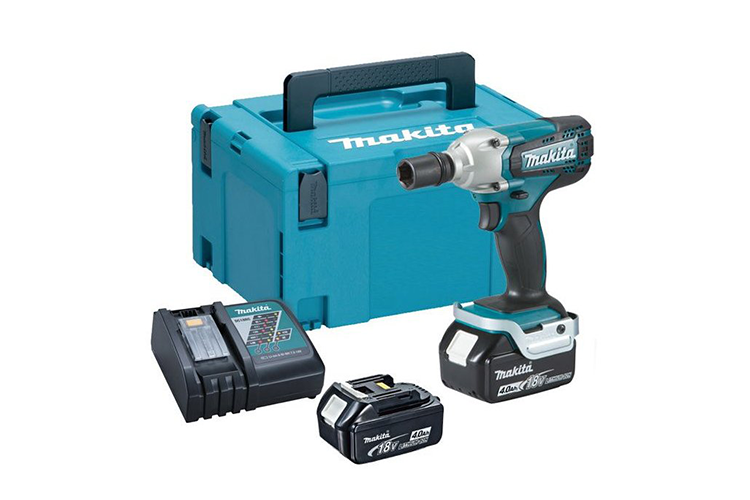 Zonnebrand focus olie Makita accu boormachine DTW190JX1 18V - 10 delig