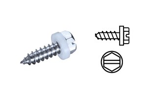 HankoFIX Staal verzinkte parkers Gehard met Hexagon kop + Neopreen ring