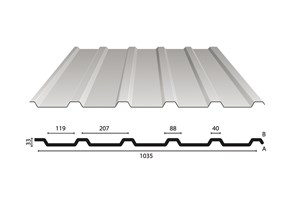 HankoCLAD Trapeziumplaat 35/207