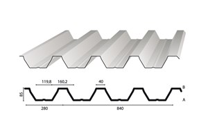 HankoCLAD Trapeziumplaat 85/280
